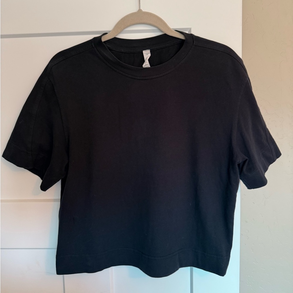 lululemon athletica Black French Terry Tee - 8